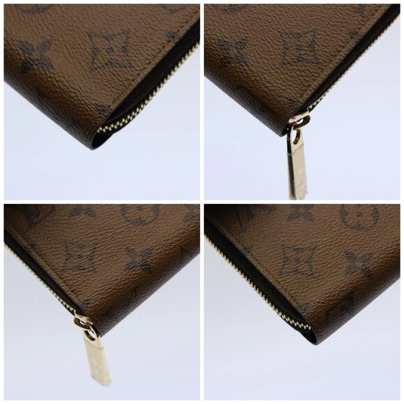 LOUIS VUITTON Monogram Reverse Zippy Wallet Long Wallet M82444 LV Auth 60083S - Picture 14 of 16